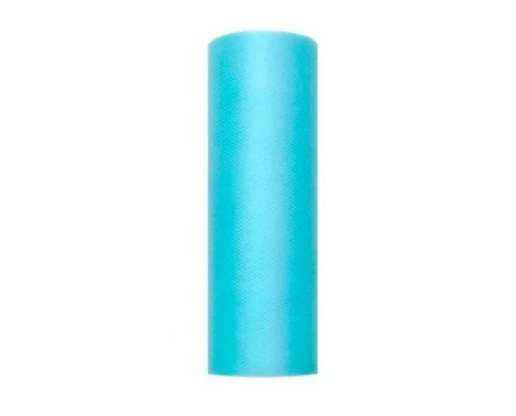 Tyllband Turkos 15 cm x 9 m polyester Säker betalning