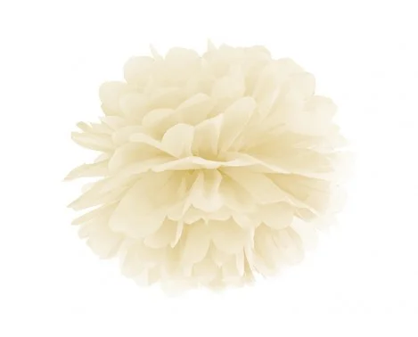 Pom Pom silkespapper cremevit 35 cm Köp nu