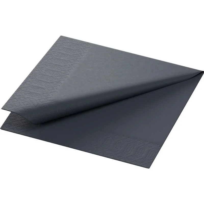 20 st Kaffeservetter Duni svart 3-lags 24x24 cm Begränsat erbjudande