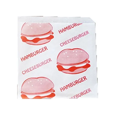 200 st Hamburgerfickor XL 15,2 cm – Fettavvisande papper, EU-godkänt Populärt val