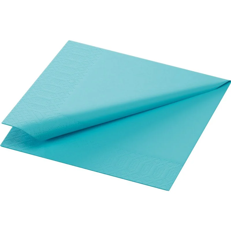 20 st Duni Kaffeservetter Mintblå 24x24 cm 3-lager Billig