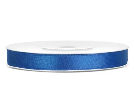 25 meter Satinband Royalblå 6 mm Trygg betalning