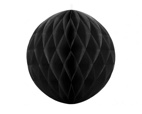Svart Honeycomb-Boll av silkespapper 40 cm Sista chansen