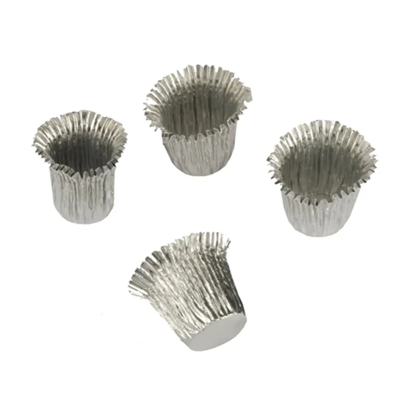 18 st Ljusmanschetter silver aluminium 27 mm – droppskydd Säker betalning