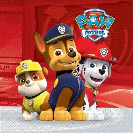 Begränsad tid 20 st Paw Patrol® Lunchservetter Mix 33x33 cm 3-lager FSC