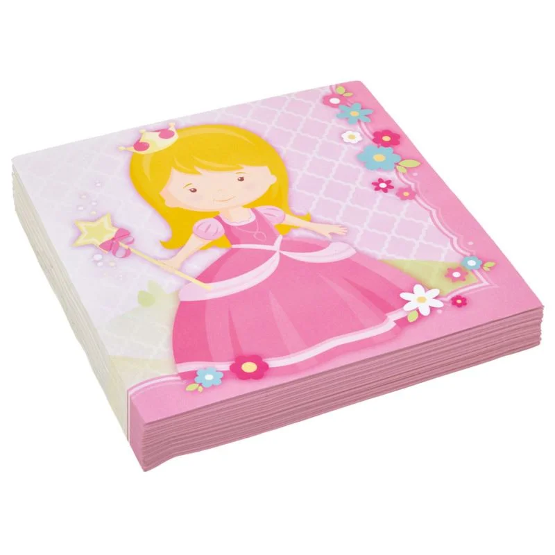 20 st Prinsessa Servetter färgmix 33x33 cm FSC®-cert. risnedsättning