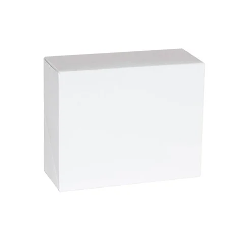 20 st Kakaskar vit kartong med lock 21x14x7 cm Fri frakt