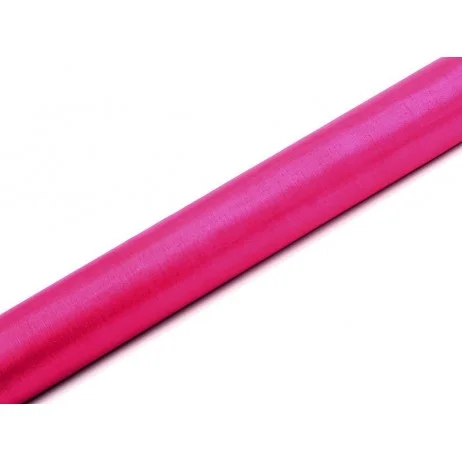 Premium Organzalöpare mörkrosa 36 cm x 9 m