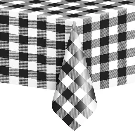 Endast idag 1 st Plastduk Svart/Vit PP 274x137 cm återanvändbar