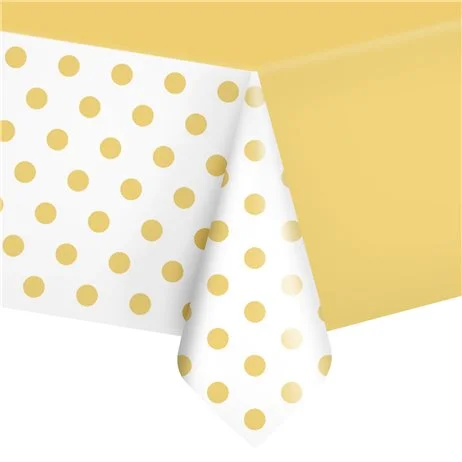 Fynd 1 st Plastduk Guld och Vit 274x137 cm – PP