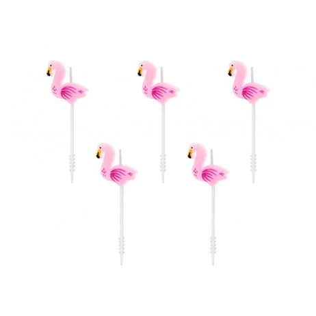 5 st Cupcake Ljus Flamingo Rosa paraffin 28,5 mm Beställ nu