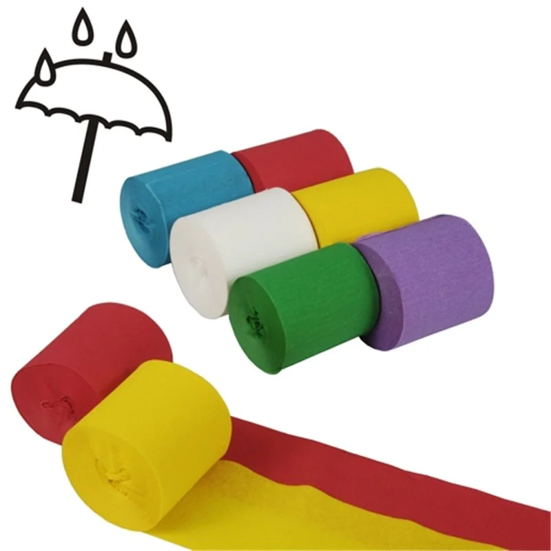 Fynd 6 st Kräpprullar Vattentåliga Assorterade 5 cm x 10 m