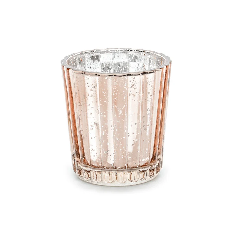 Reapris 4 st Glasljusstakar Roséguld 5,5x6 cm