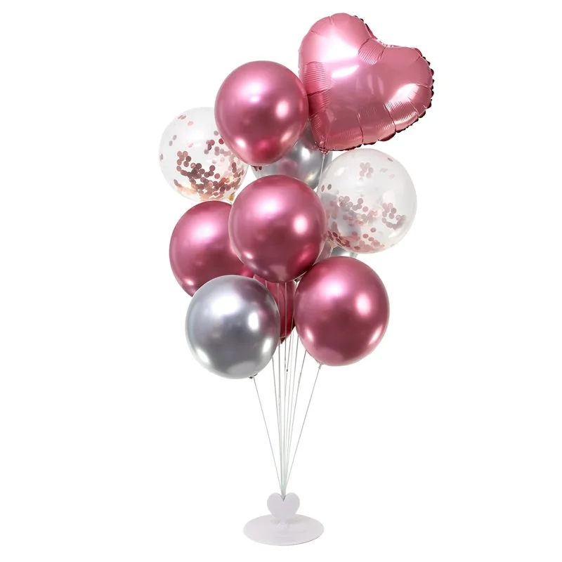 Ballongstativ transparent plast 100 cm för 12 ballonger Handla nu