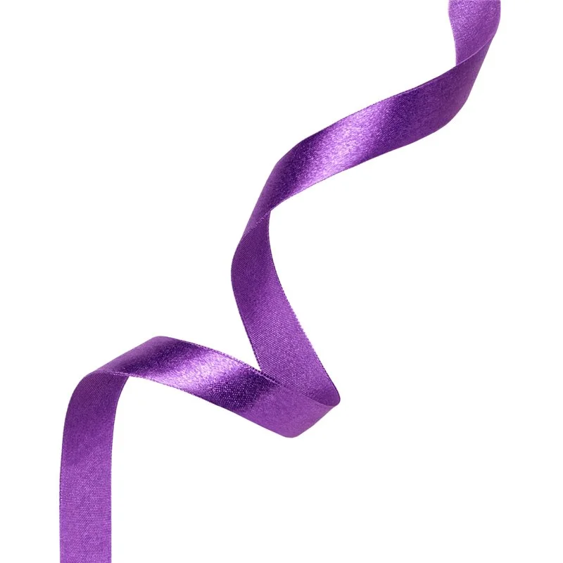 Fri frakt 23 meter Satinband Lila 6 mm