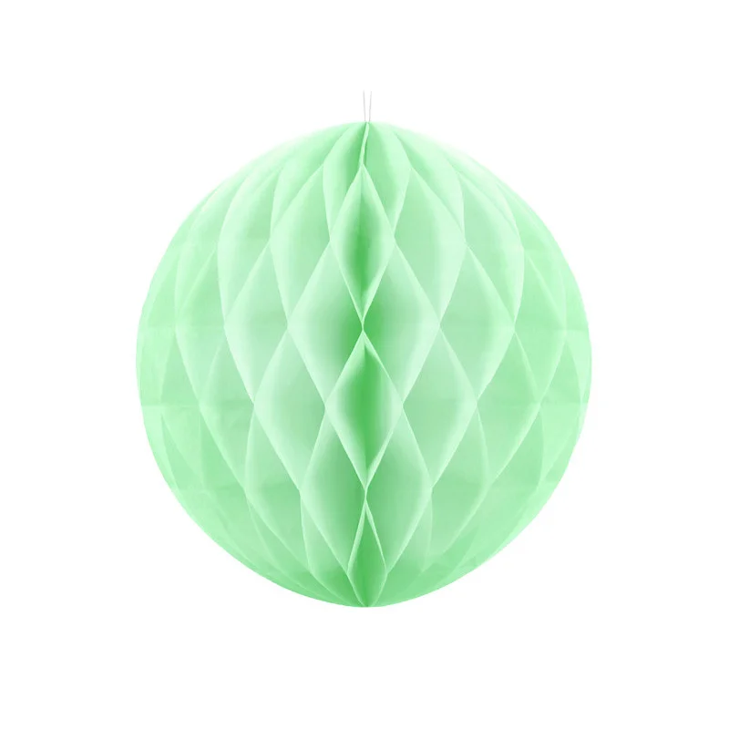Populärt val 1 st Honeycomb-kula pistagegrön papper 40 cm