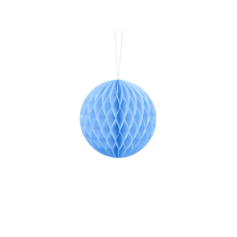 Rea 1 st Honeycomb-kula ljusblå papper 10 cm