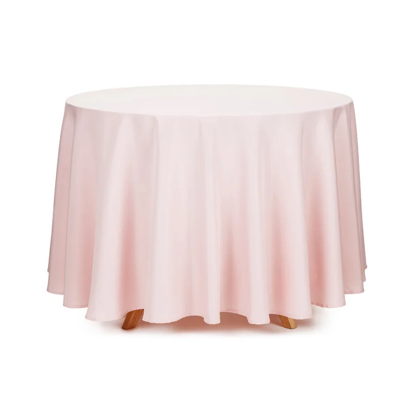 1 st Rund Bordsduk Dammrosa Polyester 230 cm Erbjudandepris