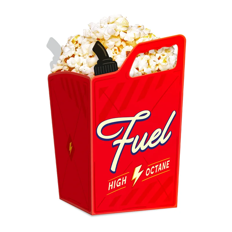 Begränsat erbjudande 6 st Popcornbägare Racerbilstema blandade färger 550 ml