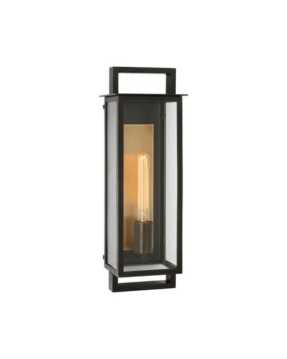 Halle Narrow vägglampa Aged Iron M Säker betalning