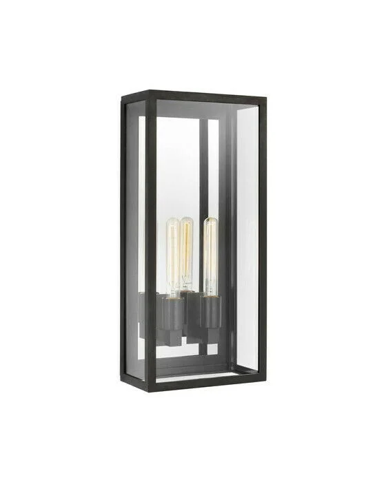 Fresno 2L vägglampa utomhus svart Premium