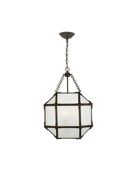 Trygg betalning Morris taklampa zink/frostat glas S
