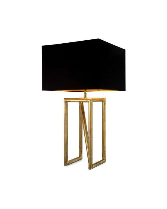 Populärt val Michelino bordslampa antik mässing