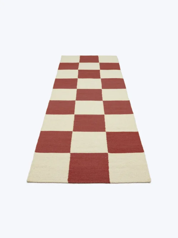 Expressleverans Rugvista premiumClassic Chess - RödUllmattaAvlång80 x 250 cm