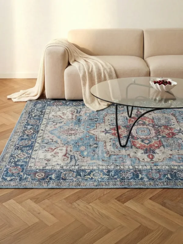 Rugvista essentialGeorgia Oriental - Blå / FlerfärgadBomullsmatta200 x 300 cm Rabatter