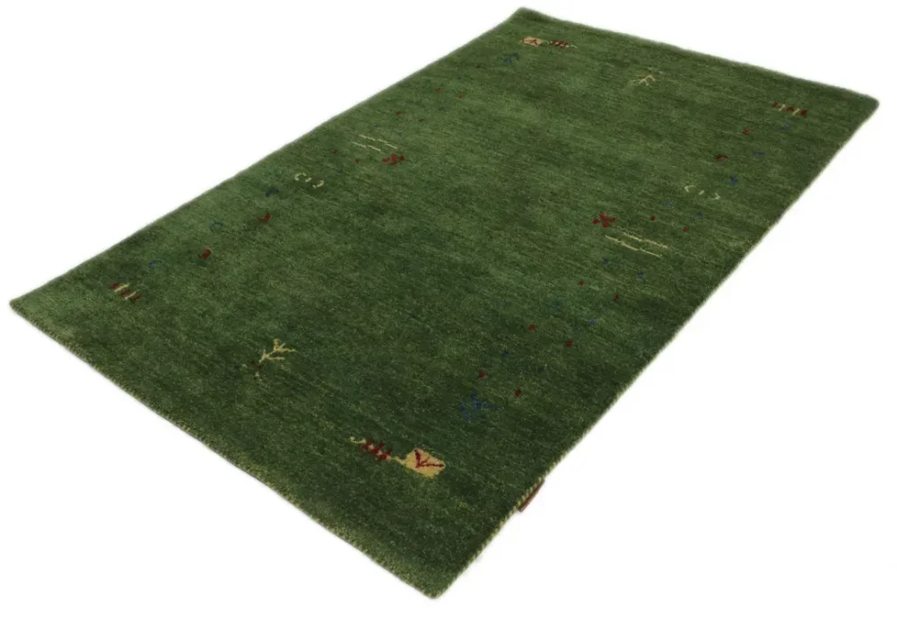 Fri frakt Rugvista premiumGabbeh Loom Frame - GrönUllmatta100 x 160 cm